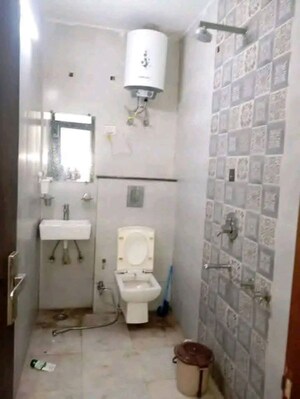 Bathroom in 1 BHK Builder Floor at East Of Kailash – for Rent