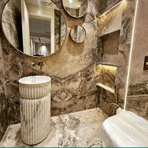 Bathroom in 2 BHK Builder Floor at Om Shanti Apartments Noida, Sector 49 – for Sale