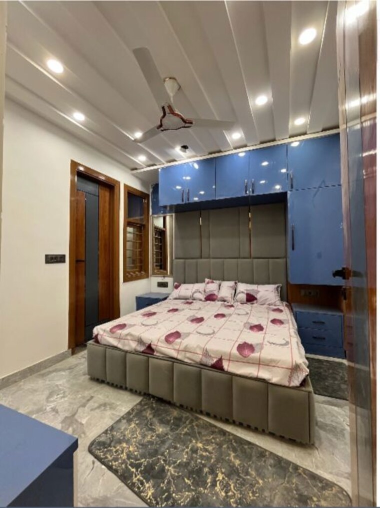Bedroom, om-shanti-apartments-noida 2 Bedroom 1050 Sq.Ft. Builder Floor In Sector 49 Noida 10167517