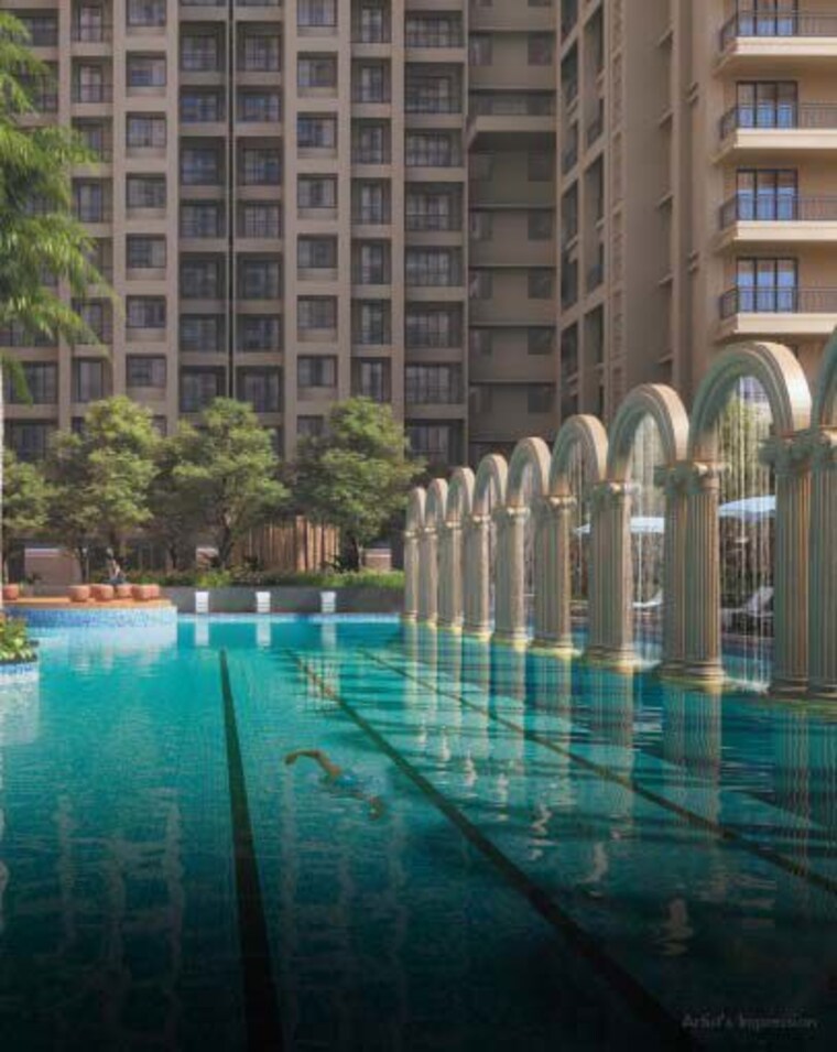 Swimming Pool, paradise-sai-world-legend 2 Bedroom 797 Sq.Ft. Apartment In Kalyan West Thane 10167564