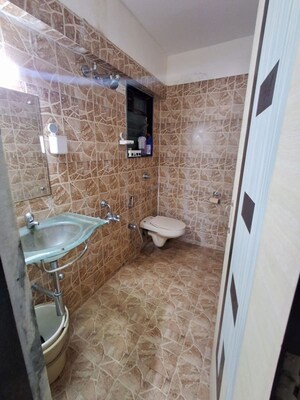 Bathroom in 2 BHK Apartment at Thakur Vishnu Shivam Tower, Kandivali East – for Rent