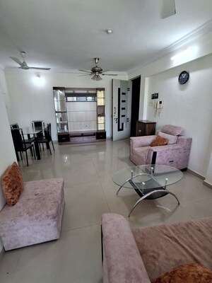 Living Room in 2 BHK Apartment at Thakur Vishnu Shivam Tower, Kandivali East – for Rent