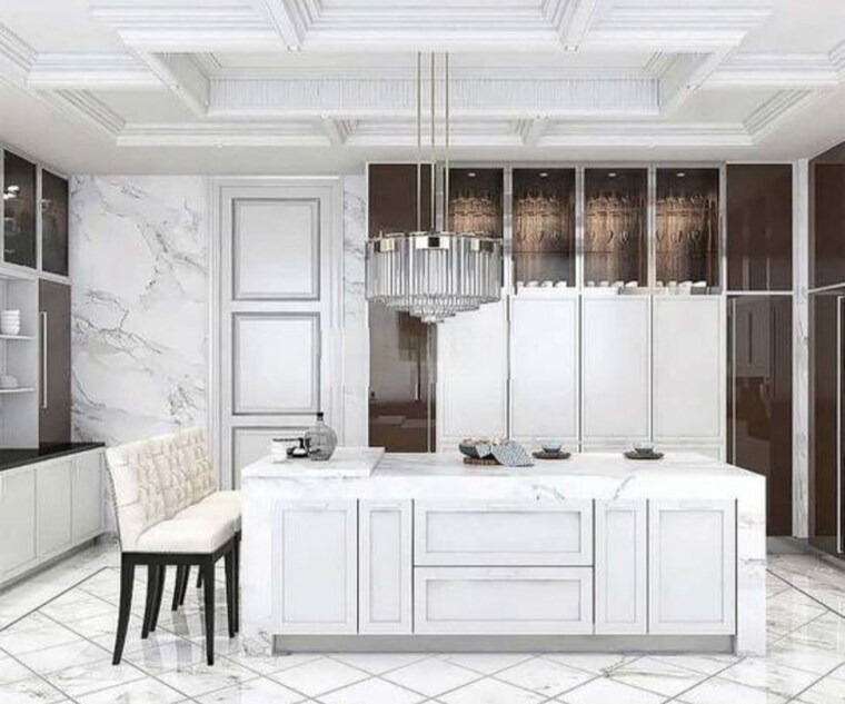 Kitchen, m3m-trump-tower 6+ Bedroom 4020 Sq.Ft. Apartment In Sector 65 Gurgaon 10167697