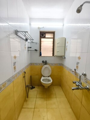 Bathroom in 2 BHK Apartment at Valley Towers Annex, Manpada – for Rent