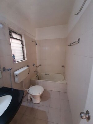 Bathroom in 3 BHK Apartment at Sonigara Omega Paradise, Wakad – for Rent