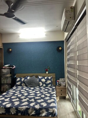 Master Bedroom in 2 BHK Apartment at Akshar Green World, Dighe – for Sale