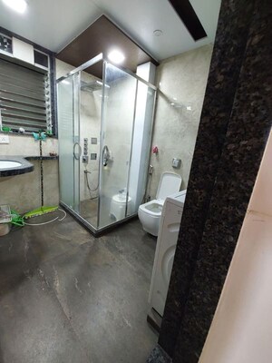 Bathroom in 2 BHK Apartment at Skylark Apartments, Ghansoli Sector 15 – for Rent