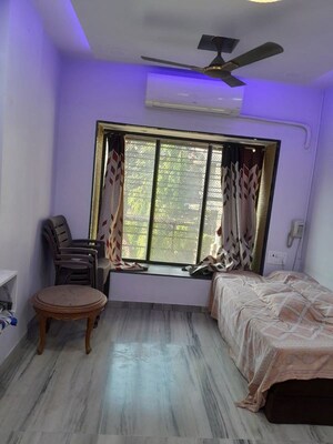 Living Room in 1 BHK Apartment at Lata Apartments, Borivali East – for Rent