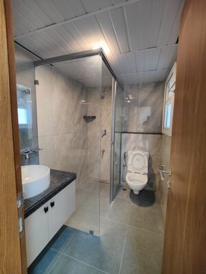 Bathroom in 4 BHK Apartment at Prestige Beverly Hills, Kokapet – for Rent