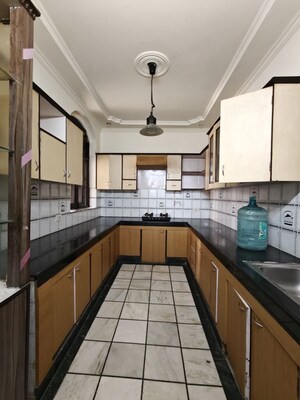 Kitchen in 3 BHK Builder Floor at Ansal Sushant Lok I, Sector 43 – for Rent