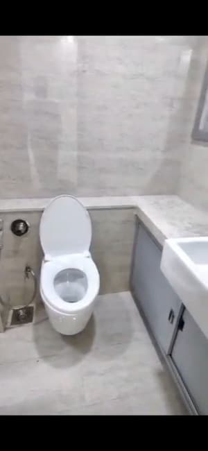 Bathroom in 3 BHK Apartment at Sheth Auris Serenity Tower 2, Malad West – for Rent