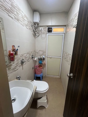 Bathroom in 1 BHK Apartment at Sonam Indraneel, Mira Road – for Rent