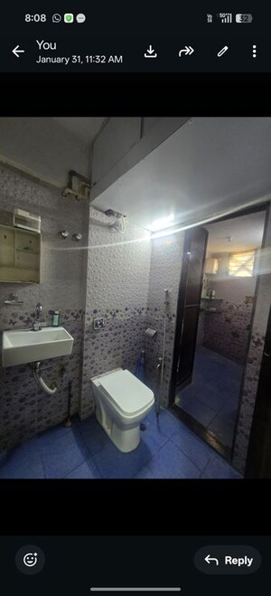 Bathroom in 2 BHK Apartment at Ankur CHS Kandivali West, Kandivali West – for Rent