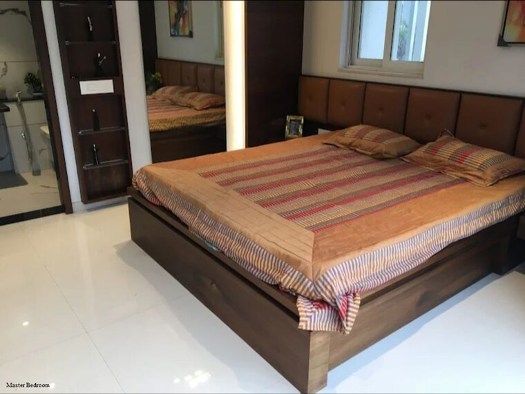 Master Bedroom, gera-planet-of-joy 2 Bedroom 810 Sq.Ft. Apartment In Kharadi Pune 10168412