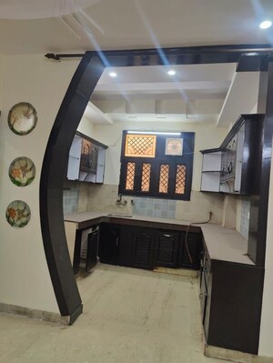 Kitchen in 3 BHK Builder Floor at Niti Khand I – for Sale