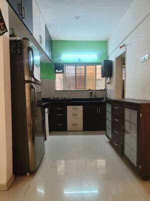 Kitchen in 2 BHK Apartment at GK Rose Valley, Pimple Saudagar – for Rent