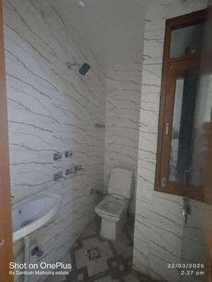 Bathroom in 1 BHK Builder Floor at Dwarka Mor – for Rent