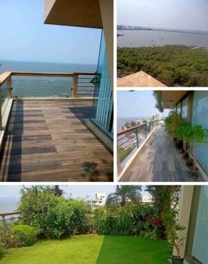 Balcony in 4 BHK Penthouse at Bandra West – for Rent