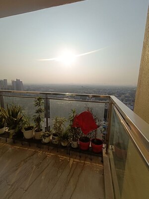 Balcony in 3 BHK Apartment at Ambience Creacions, Sector 22 – for Rent