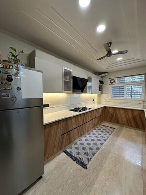 Kitchen in 3 BHK Builder Floor at RWA Residential Society Sector 46, Sector 46 – for Rent