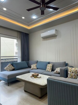 Living Room in 3 BHK Builder Floor at RWA Residential Society Sector 46, Sector 46 – for Rent