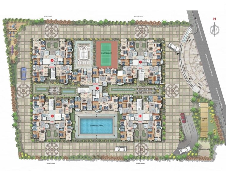Master Plan, ds-needs-3-project-276 2 Bedroom 1335 Sq.Ft. Apartment In Kalena Agrahara Bangalore 10168762