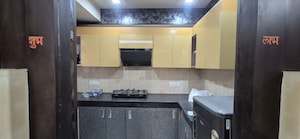 Kitchen in 3 BHK Apartment at BBD Green City Sun Breeze II, Gomti Nagar – for Rent