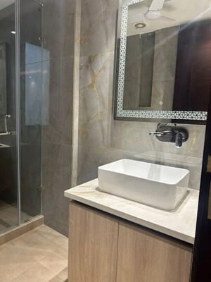 Bathroom in 3 BHK Builder Floor at Greater Kailash I – for Rent