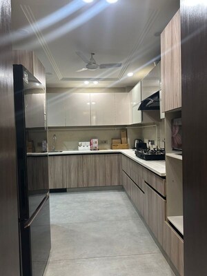 Kitchen in 3 BHK Builder Floor at Greater Kailash I – for Rent