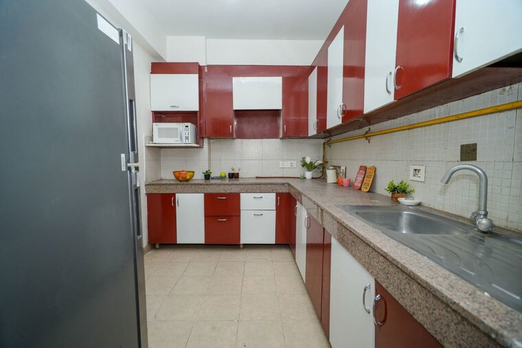 Kitchen, eros-sampoornam 3 Bedroom 1425 Sq.Ft. Apartment In Sector 2 Greater Noida Greater Noida 10168874