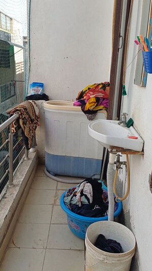 Balcony in 2 BHK Builder Floor at Krishna Garden Colony – for Sale