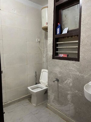 Bathroom in 1 BHK Builder Floor at Saket – for Rent