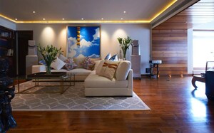 Living Room in 2 BHK Apartment at 71 Las Palmas, Malabar Hill – for Rent