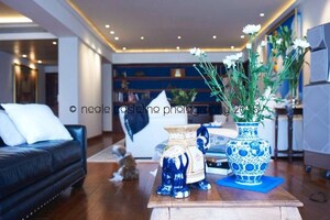 Living Room in 2 BHK Apartment at 71 Las Palmas, Malabar Hill – for Rent