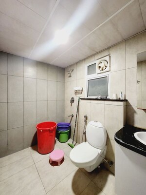 Bathroom in 2.5 BHK Apartment at Prestige Lakeside Habitat, Varthur – for Rent