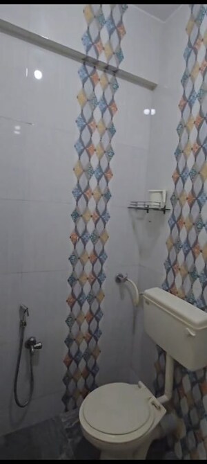 Bathroom in 1 RK Apartment at Balaji Sakshi Apartment, Sector 14 Belapur – for Rent