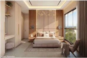 Bedroom in 4 BHK Apartment at Vaswani Seascape, Juhu – for Sale
