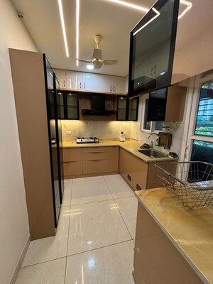 Kitchen in 2.5 BHK Apartment at Aparna Sarovar Zenith, Nallagandla – for Rent