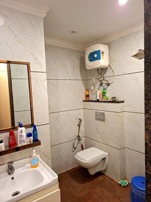 Bathroom in 3 BHK Builder Floor at Vipul World Floors, Sector 48 – for Rent
