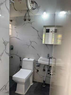 Bathroom in 2 BHK Apartment at Unitech Heritage Estate, Yelahanka – for Sale