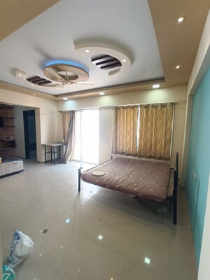 Living Room in 2 BHK Apartment at Raj Heramba Venkatesh Imperia, Tathawade – for Rent