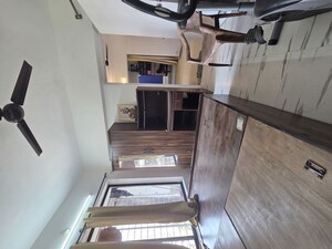 Staircase in 3 BHK Apartment at Royal Palms Garden View, Goregaon East – for Rent