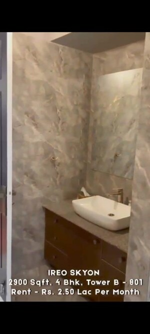 Bathroom in 4 BHK Apartment at Ireo Skyon, Sector 60 – for Rent