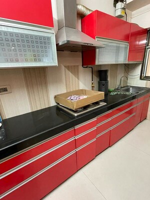 Kitchen in 3 BHK Apartment at Ajmera Himalayan Heights, Wadala – for Rent