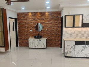 Bathroom in 3 BHK Apartment at Rajapushpa Provincia, Narsingi – for Rent