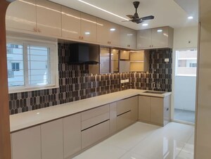 Kitchen in 3 BHK Apartment at Rajapushpa Provincia, Narsingi – for Rent