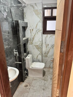 Bathroom in 1 BHK Builder Floor at Saket – for Rent