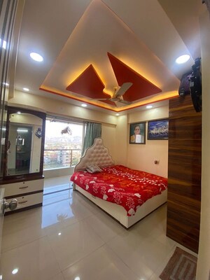 Bedroom in 3 BHK Apartment at Balaji Niwas CHS, Seawoods – for Sale