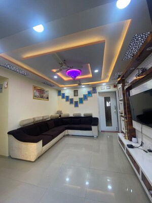 Living Room in 3 BHK Apartment at Balaji Niwas CHS, Seawoods – for Sale