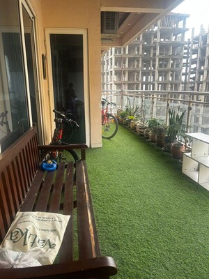 Balcony in 3.5 BHK Apartment at Gaur Sportswood, Sector 79 – for Rent